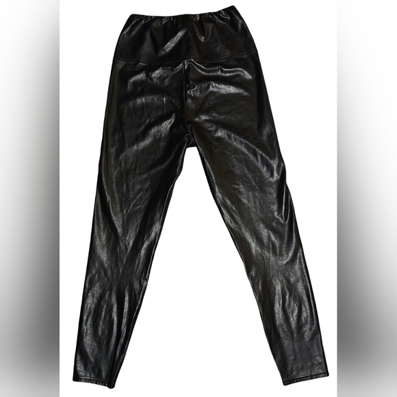 Aritzia Wilfred Free Daria Faux Vegan Leather Black High Waisted Leggings Sz M - Picture 3 of 11